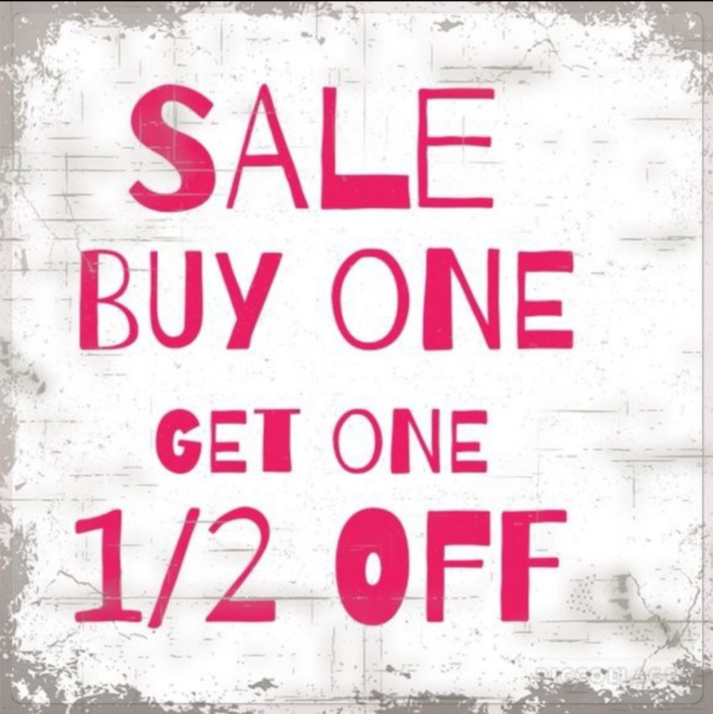 BOGO SALE 1/2 OFF